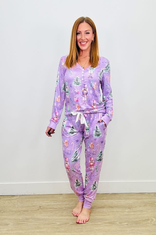 •PREORDER• Littles or Ladies Purple Nutcracker Pajamas