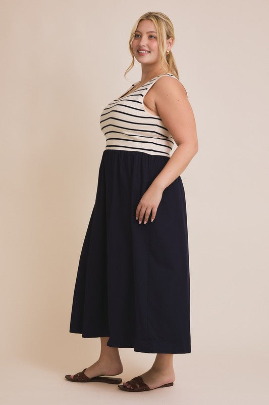 mixed fabric midi dress AE Strapless Mixed Fabric Midi Dress Women's Black XXS