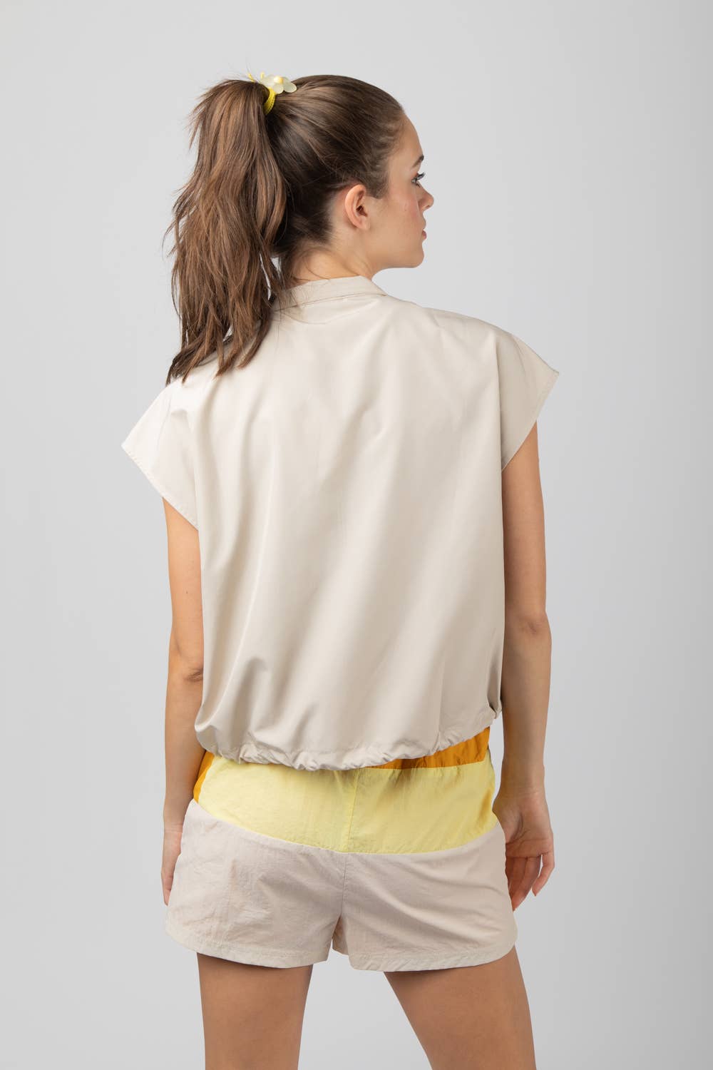 Tee Time Wind Breaker Top in Sage