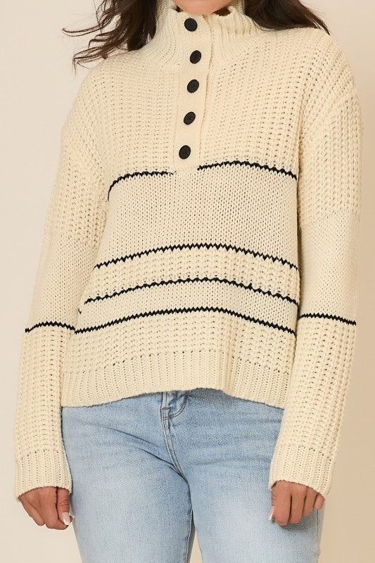 Bringing Joy Button Up Sweater