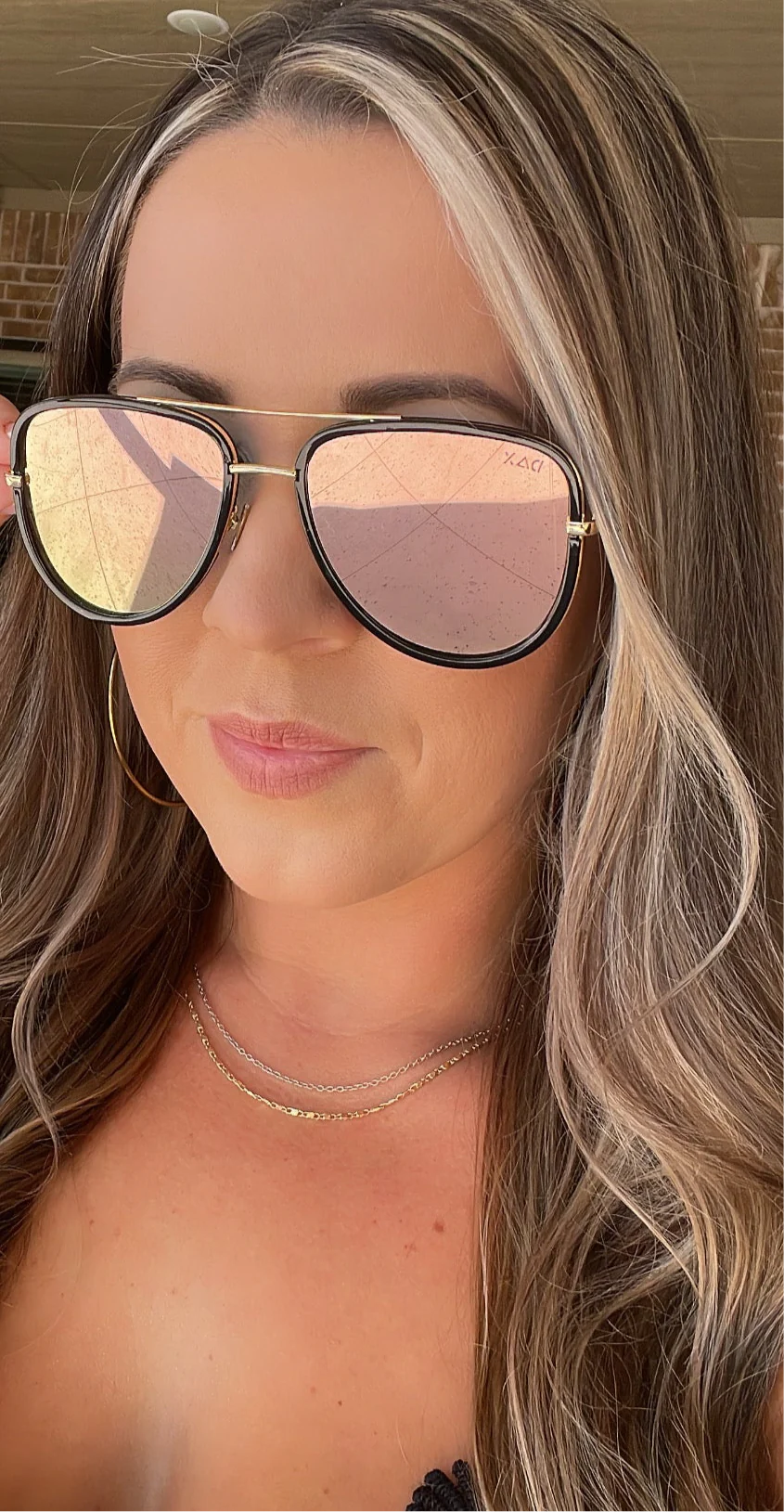 Cove Sunglasses with Rose Lens