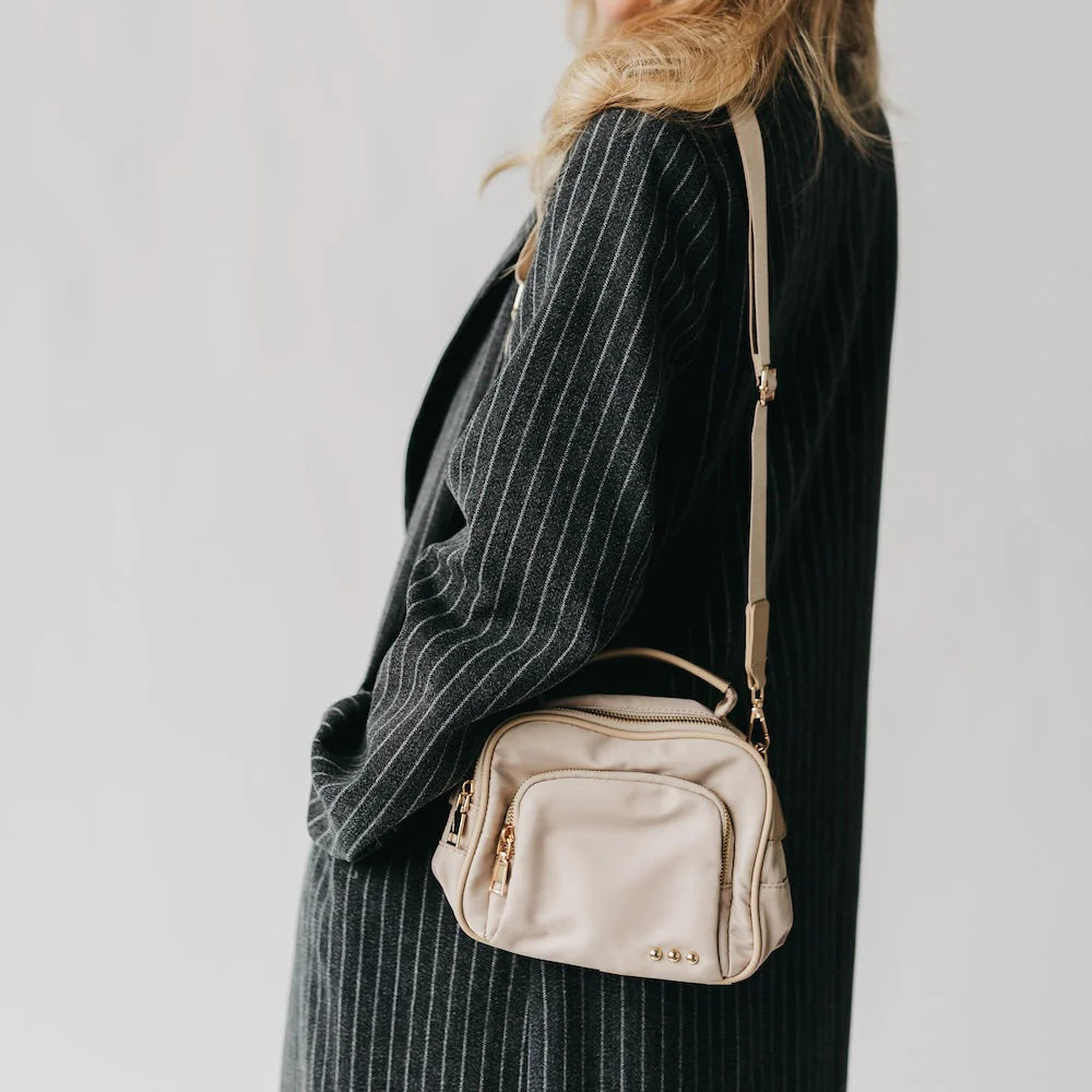 Nisha Nylon Crossbody- Brown or Taupe