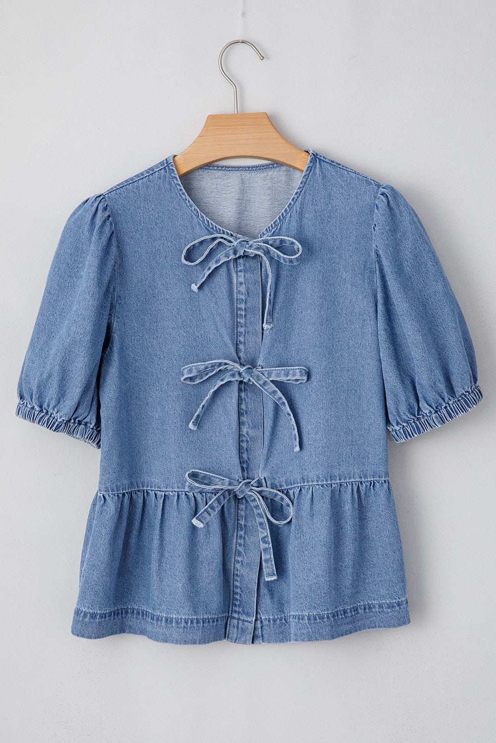 Bows and Denim Top