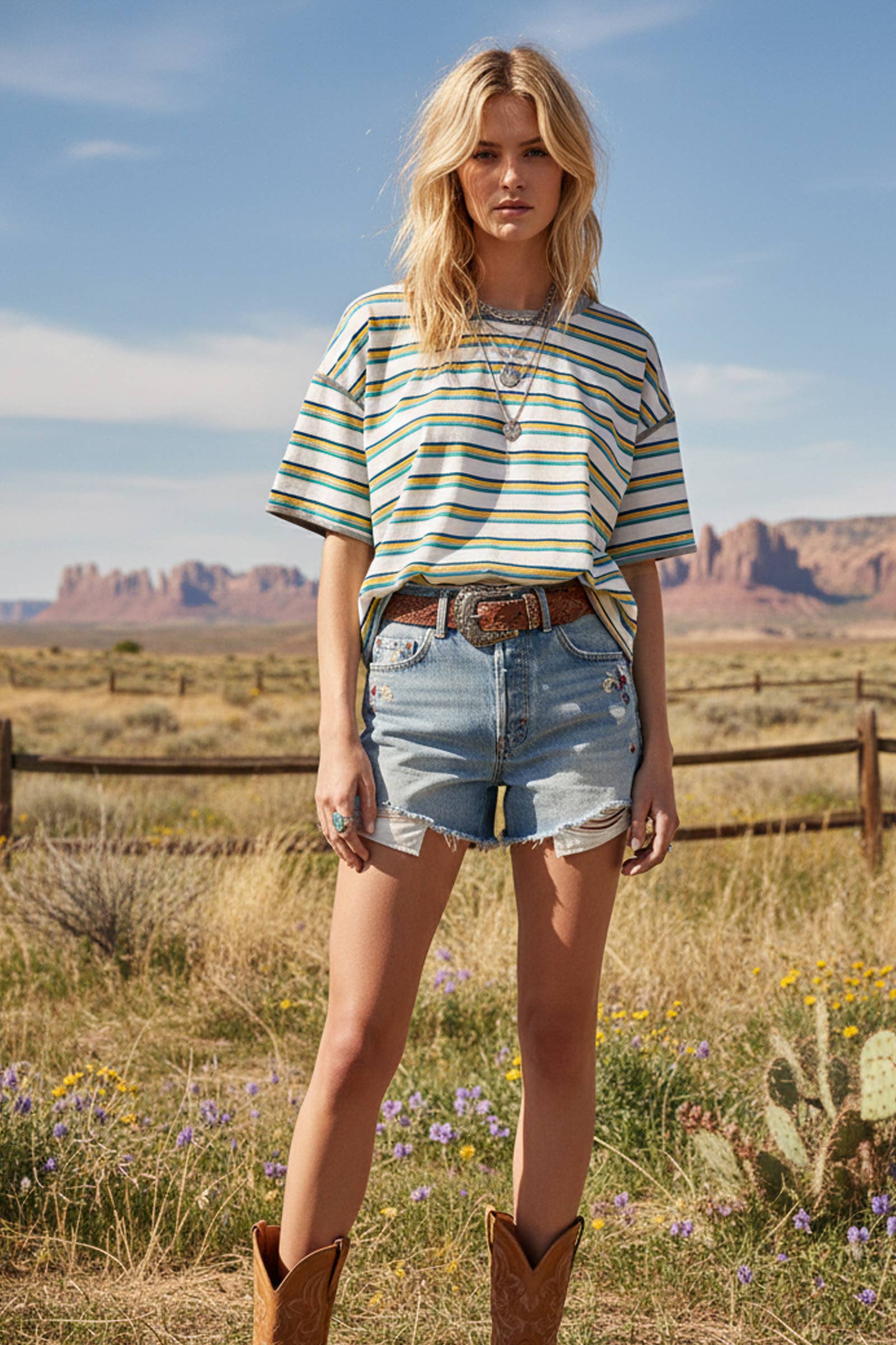 Striped Oversized Relaxed Top: PINK