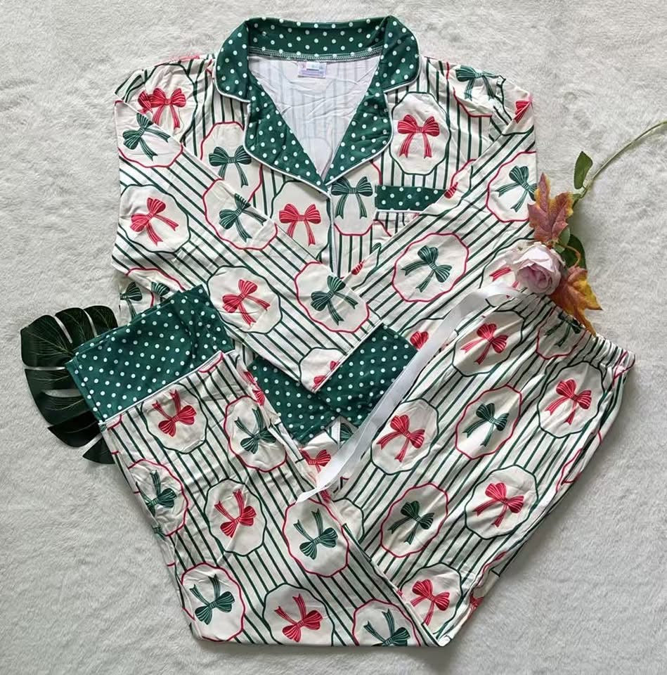 •PREORDER• Bows A Plenty Pajamas with Long Sleeves