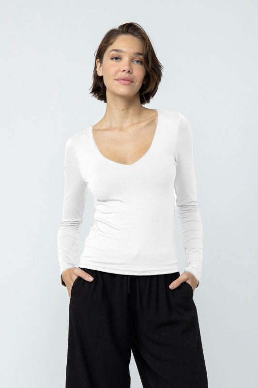 Tight Fit Layering Long Sleeve Tops