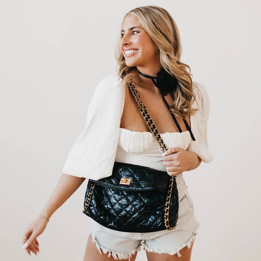 Surly Chain Shoulder Bag:Black