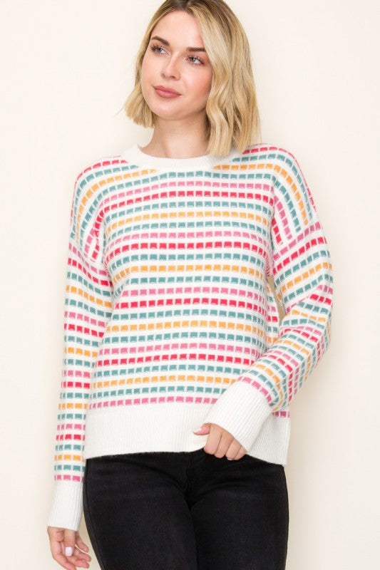 Festive Squares Sweater