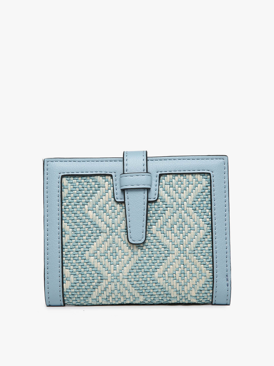 Bessie Canvas Wallet w/ Slip Closure: Arrowhead-Black