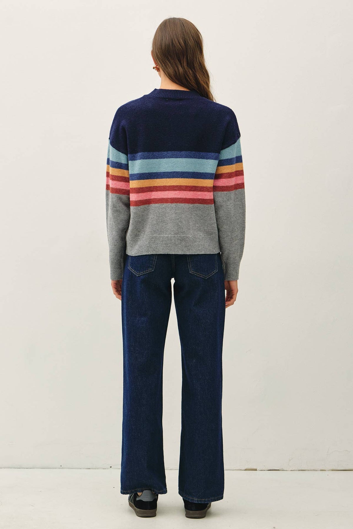 Lauren MULTI COLOR BLOCKED SWEATER