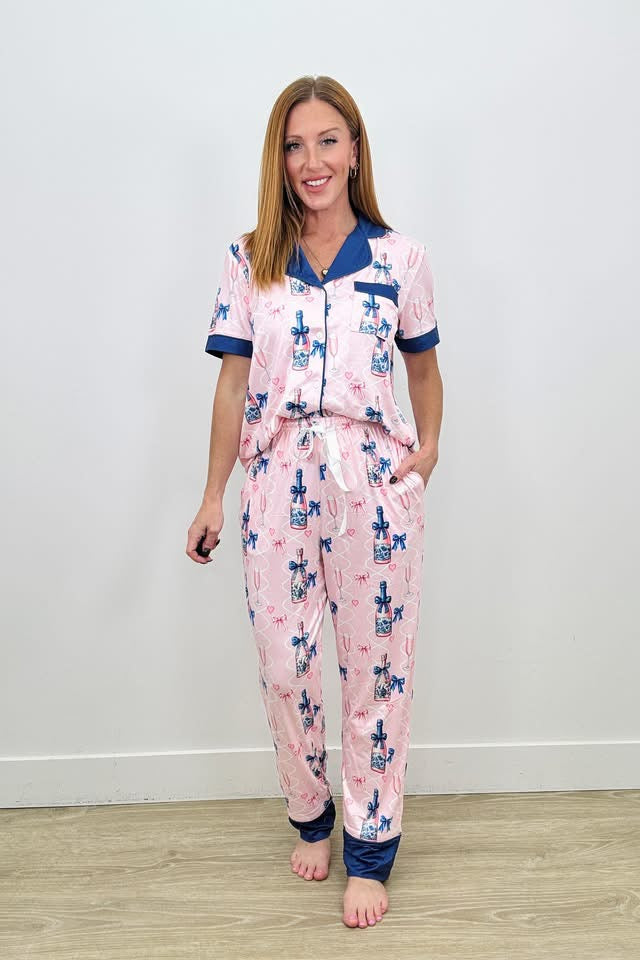 •PREORDER• Bubbly Pajamas with Short Sleeve and Pants