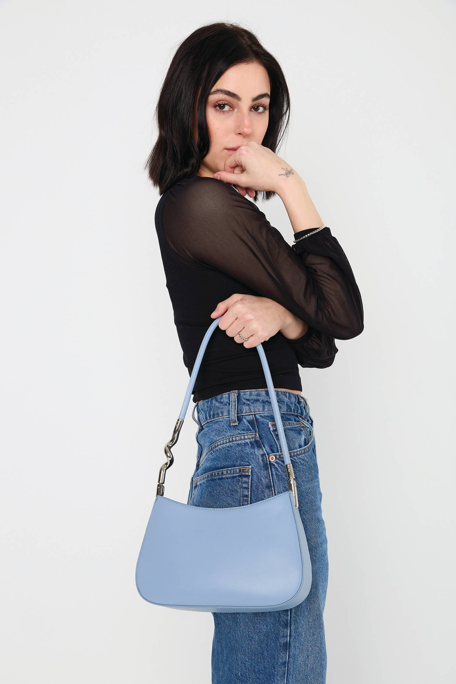 Vancouver Saddle/Shoulder Bag: Off White