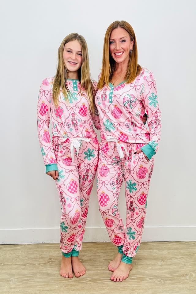 •PREORDER• Littles or Ladies Party Pink Pajamas