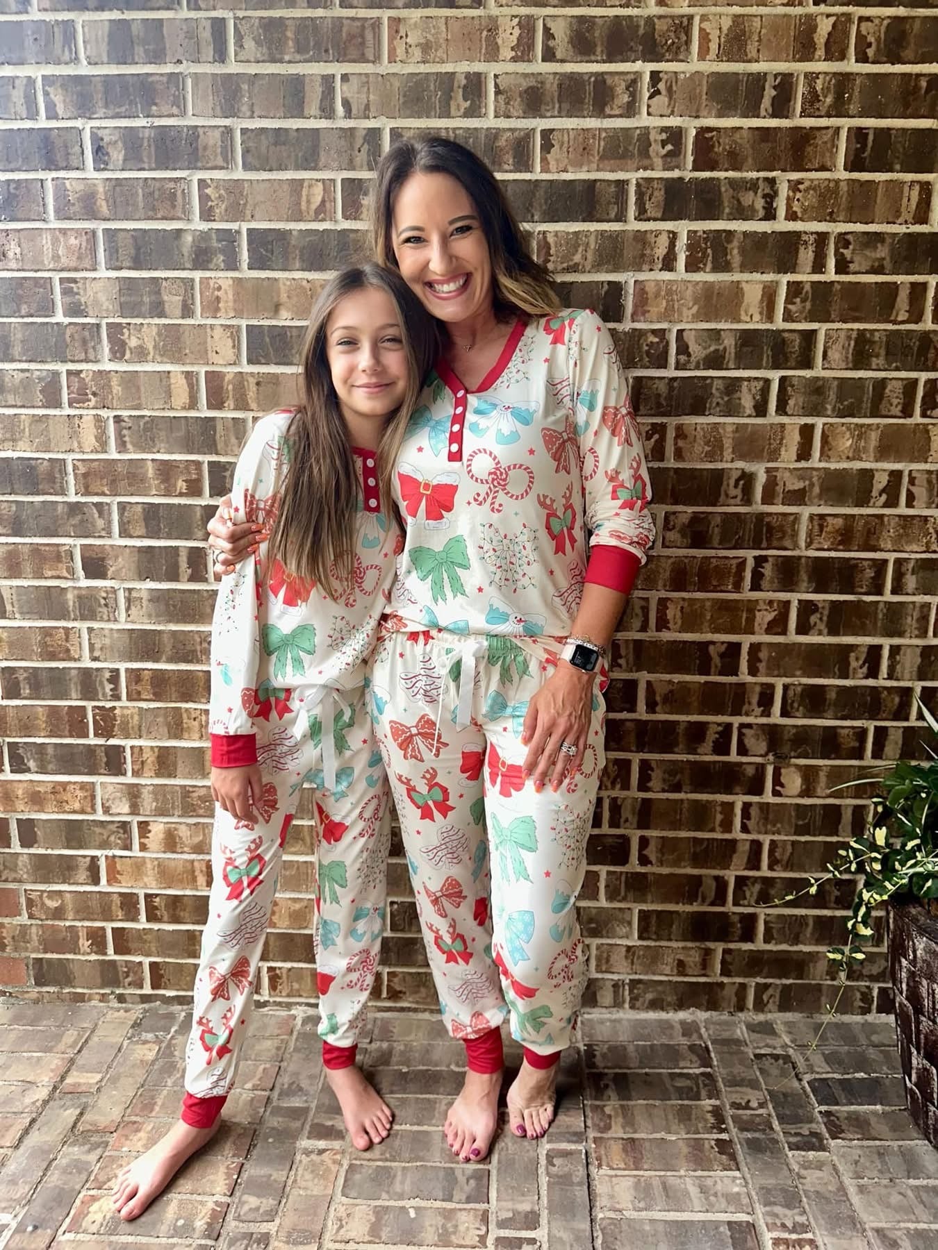 PREORDER • Bows Ladies and Littles Christmas Pjs