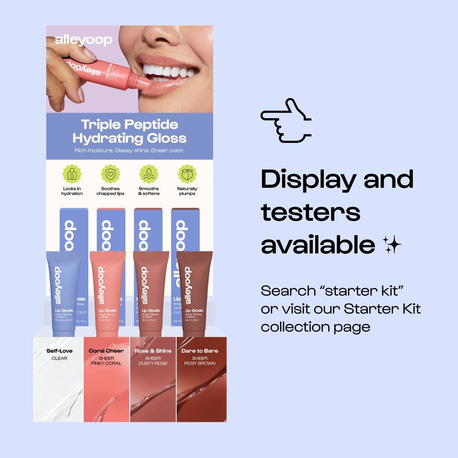 Rose & Shine (Sheer Dusty Rose) Lip Goals Glossy Lip Balm: Rose & Shine (Sheer dusty rose)