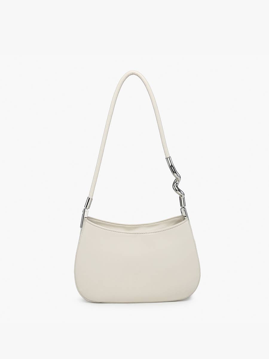 Vancouver Saddle/Shoulder Bag: Off White