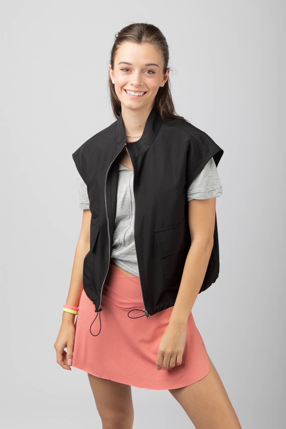 Tee Time Wind Breaker Top in Sage