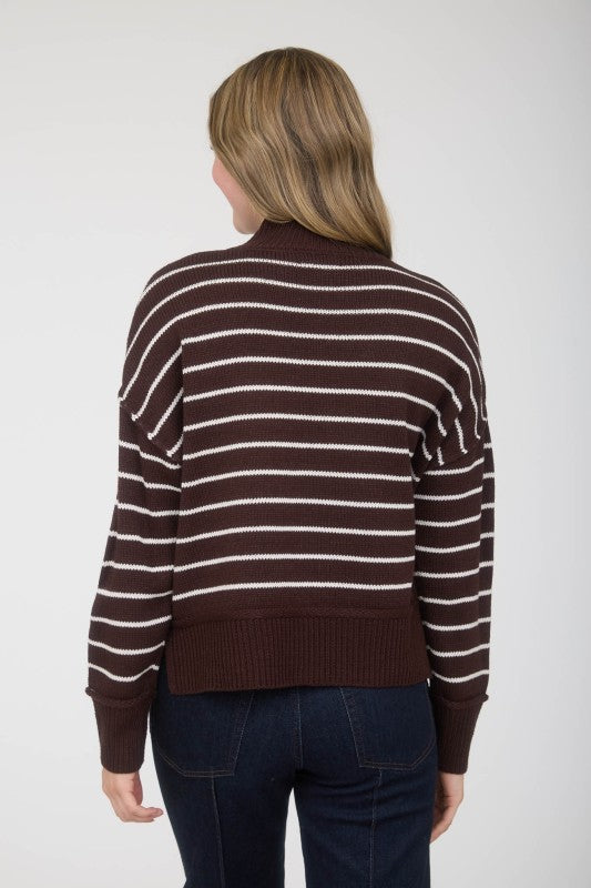 Brown Striped Sweater