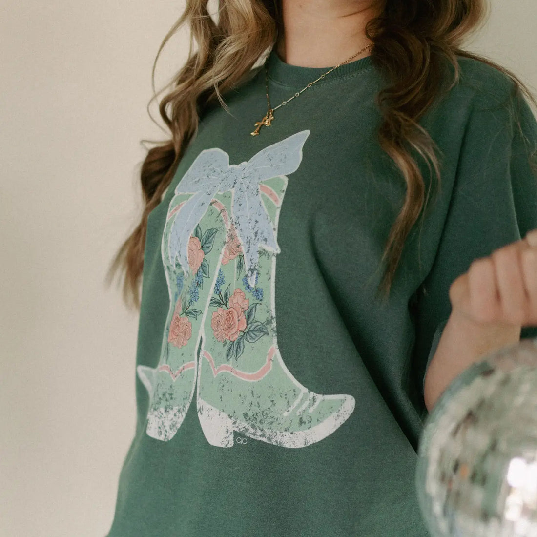 Cowgirl Floral Boots Tee