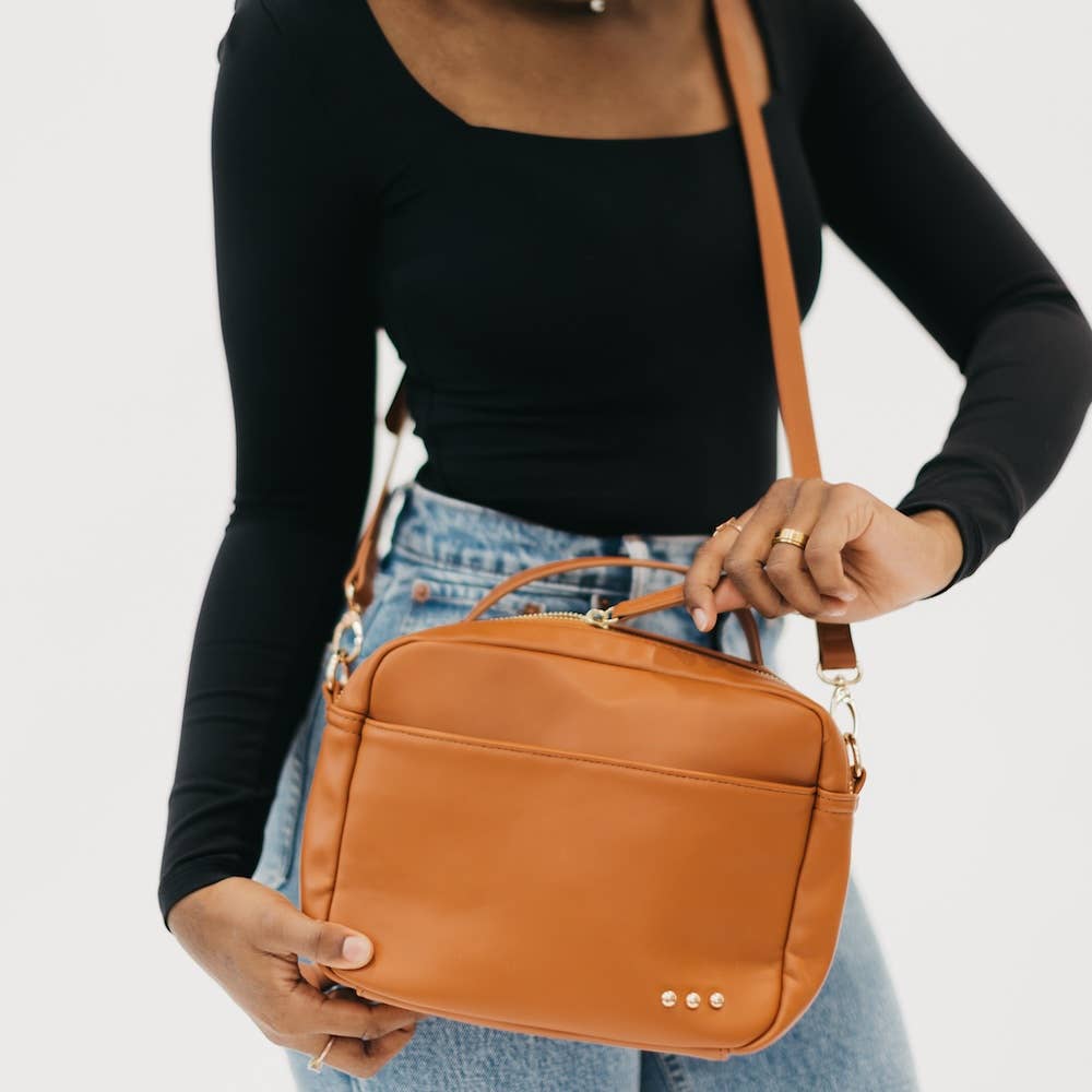 Harriet Handle Crossbody &amp; Shoulder Bag  Brown