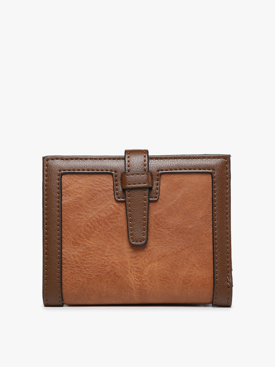 Bessie Canvas Wallet w/ Slip Closure: Arrowhead-Black