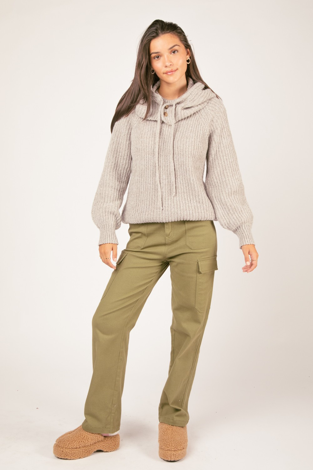 Ellerby Gray Sweater Hoodie