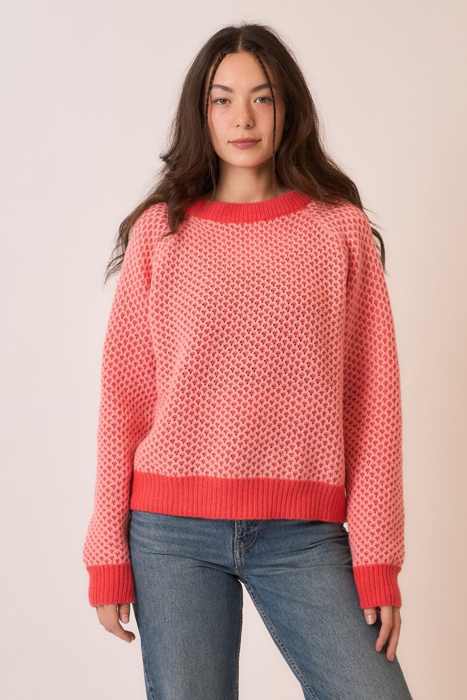 Major Details Waffle Sweater