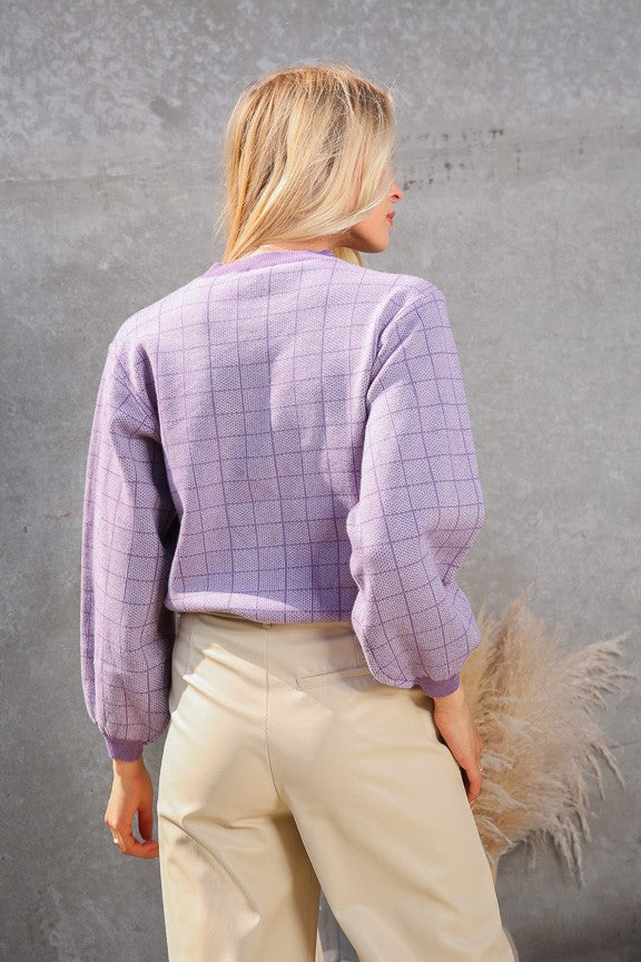 Windows of Lavendar Sweater