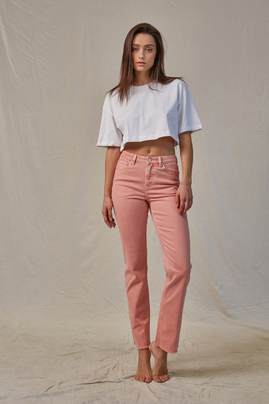 MICA Peachy Pink High Rise Jeans