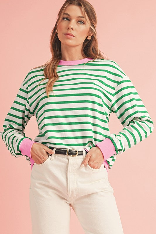 Where You Choose Striped Top