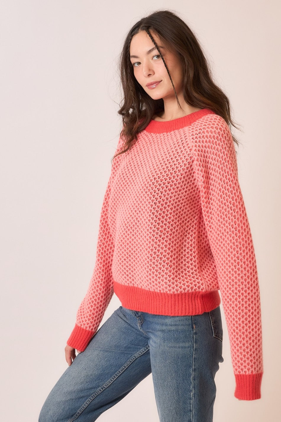 Major Details Waffle Sweater