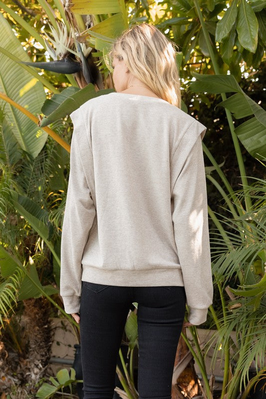 It’s So Simple Beige Sweatshirt