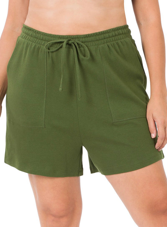 Comfy Shorts in Olive
