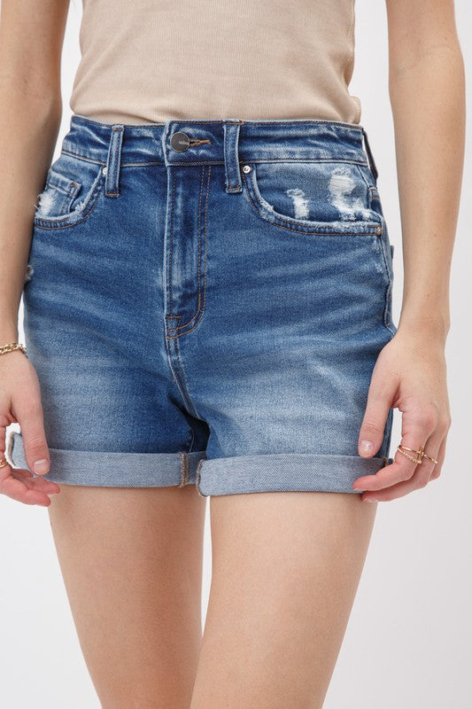 Mica Mom Denim Shorts