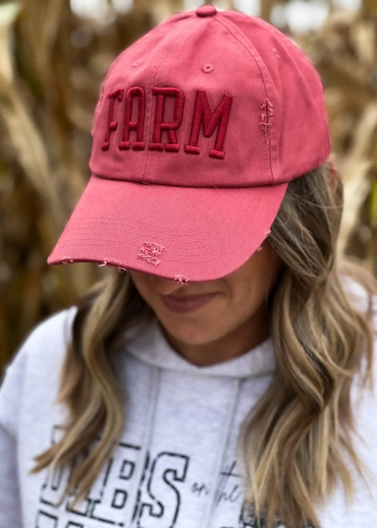 Farm Embroidered Hat - Multiple Colors