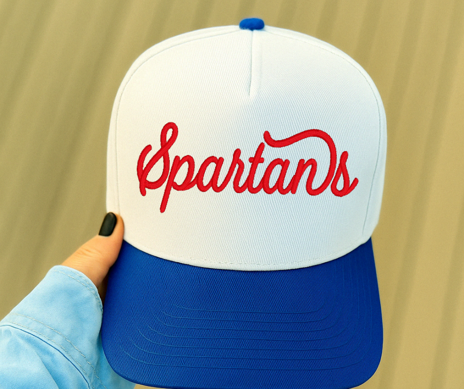 PREORDER Wolves Trucker: Royal/White/Black Script Lettering