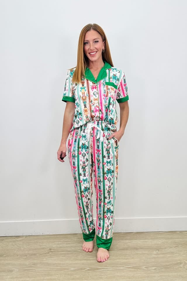 •PREORDER• Vintage Christmas Pajamas with Short Sleeves and Pants