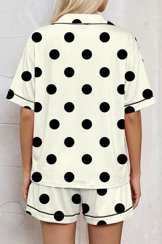 Polka Dot PJ Shorts Set
