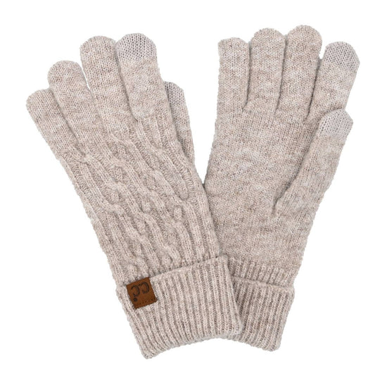 Chain Link Cable C.C Glove : Taupe