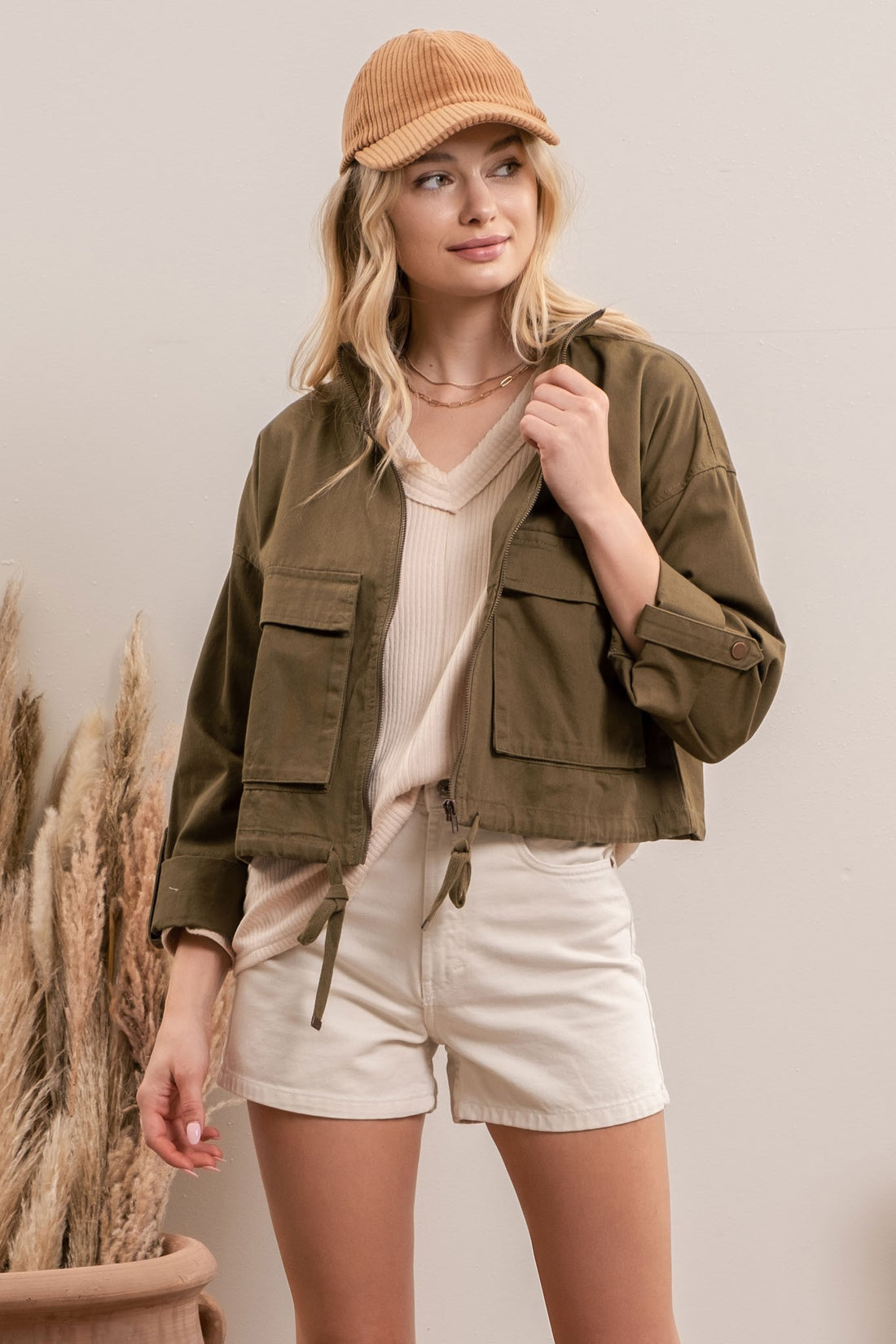 Start the Day Olive Jacket