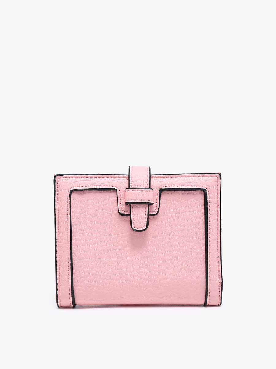 Bessie Canvas Wallet w/ Slip Closure: Arrowhead-Black