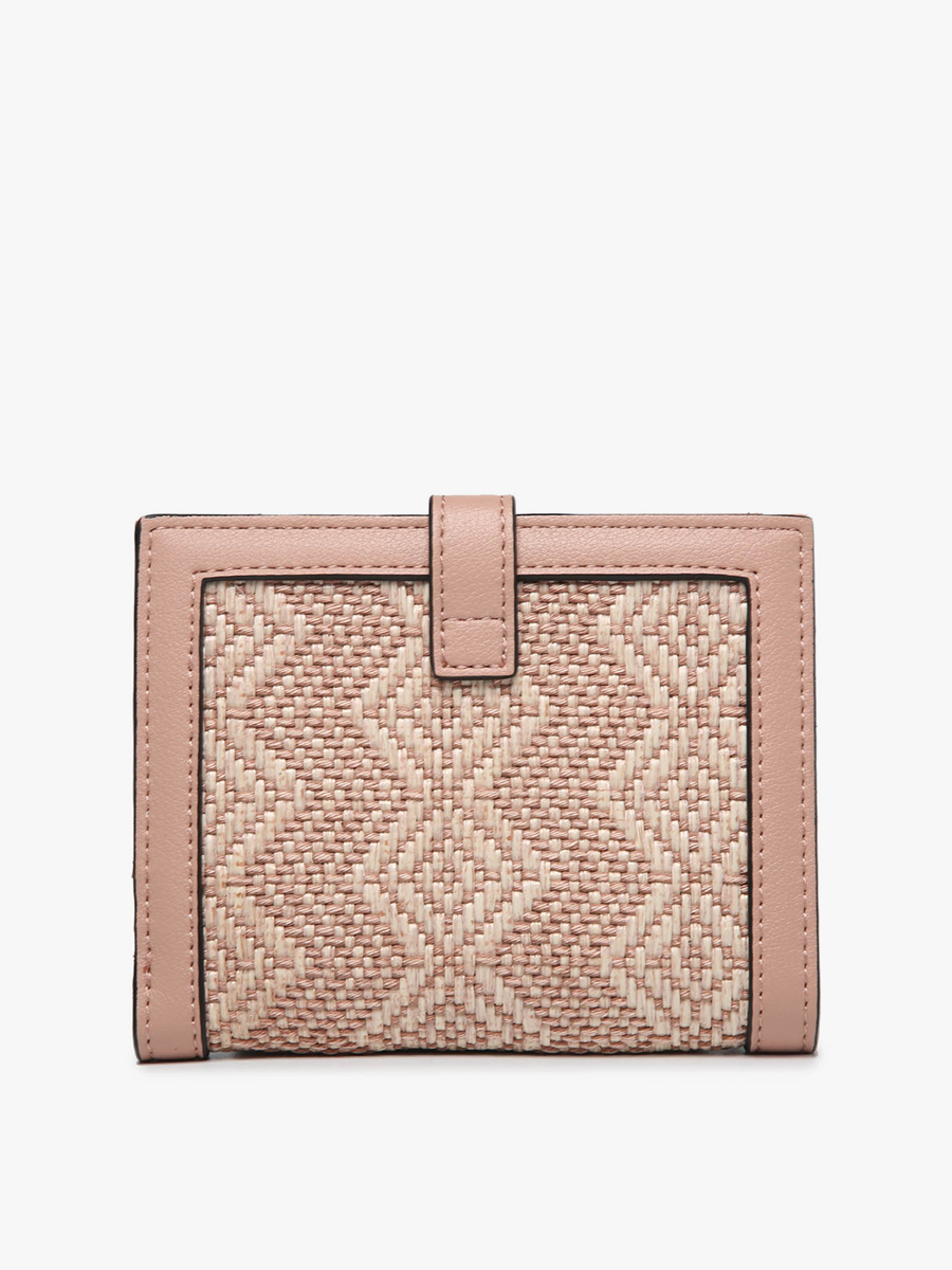 Bessie Canvas Wallet w/ Slip Closure: Arrowhead-Black