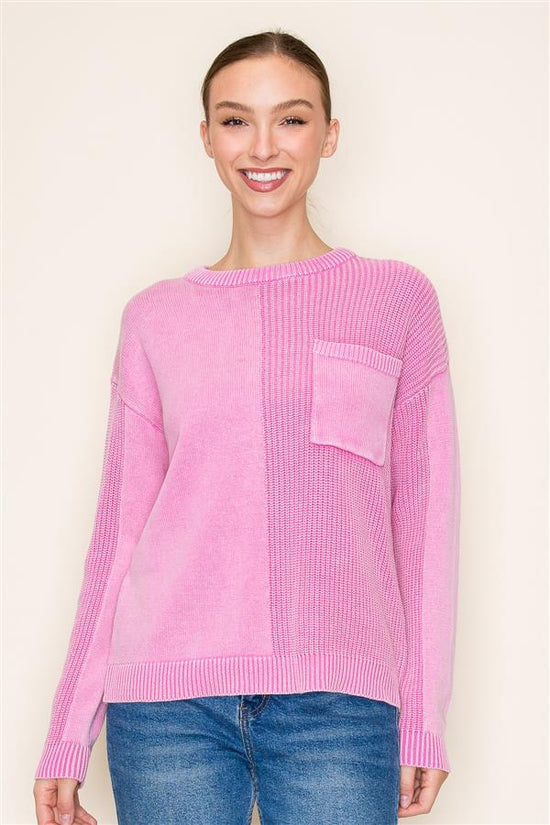 Starting The Day Pink Sweater