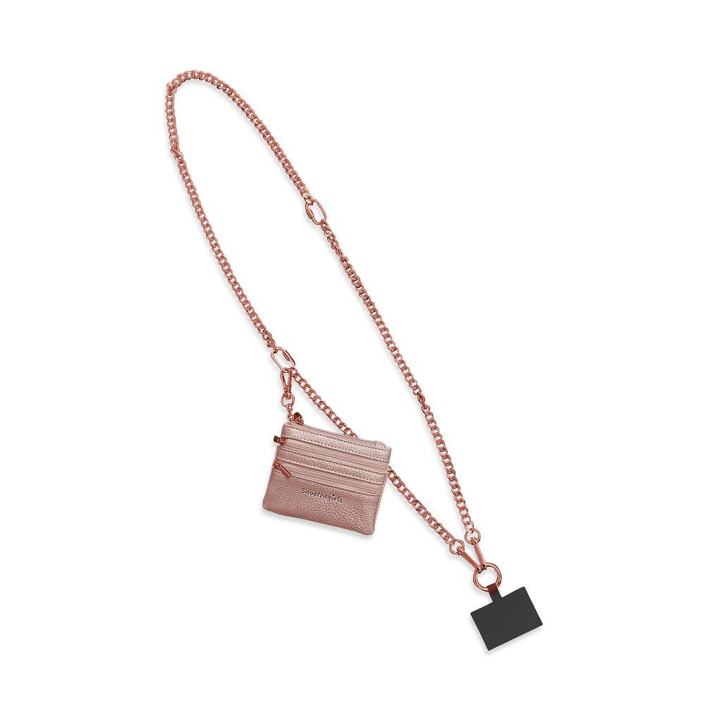 Clip &amp; Go Crossbody Phone Accessory : Gold