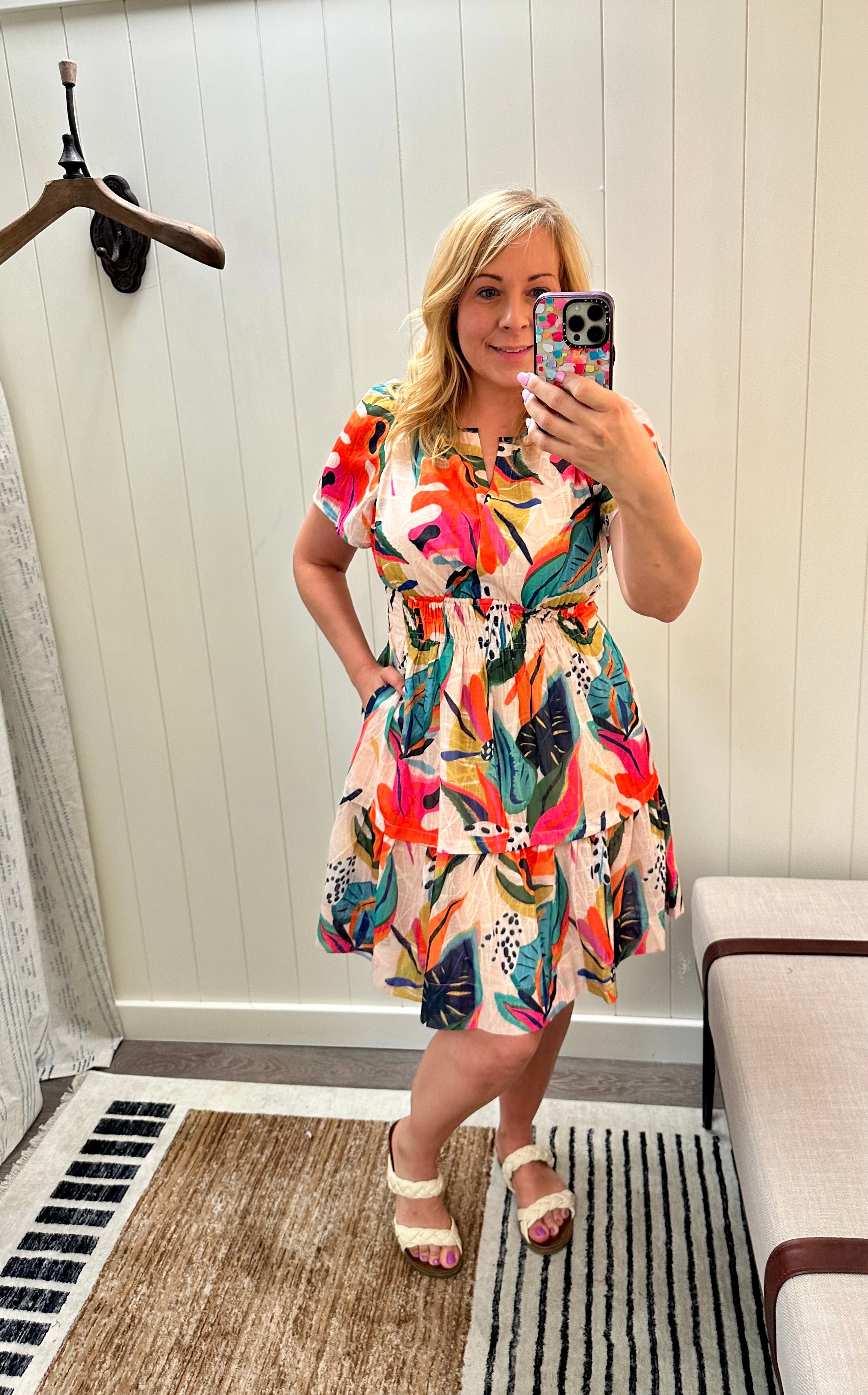 Katherine Tropical Floral Dress