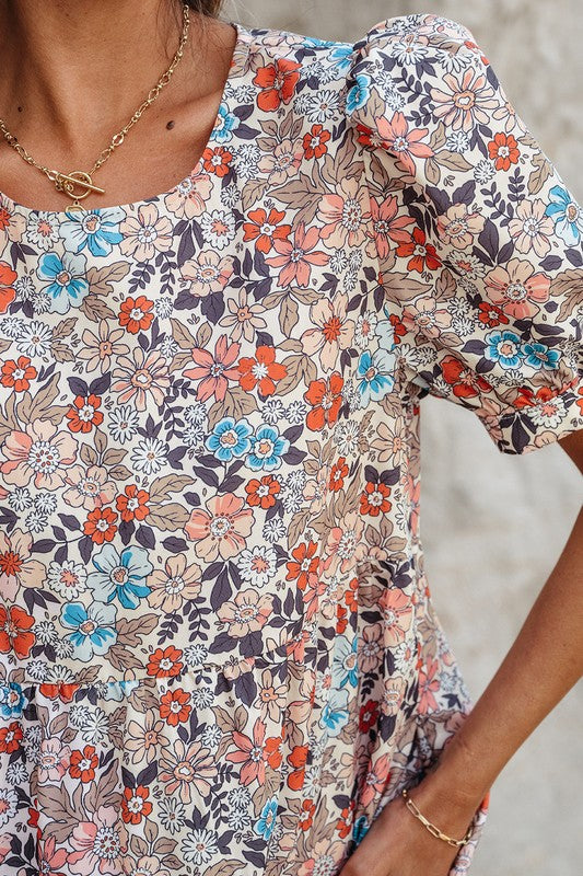 Betsy Floral Tiered Dress