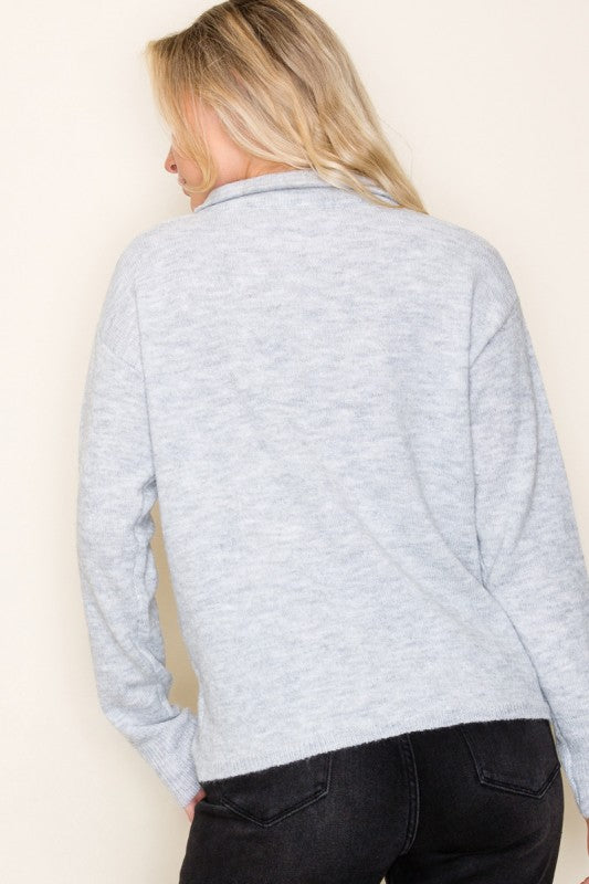 Quarter to Fun Snap Sweater