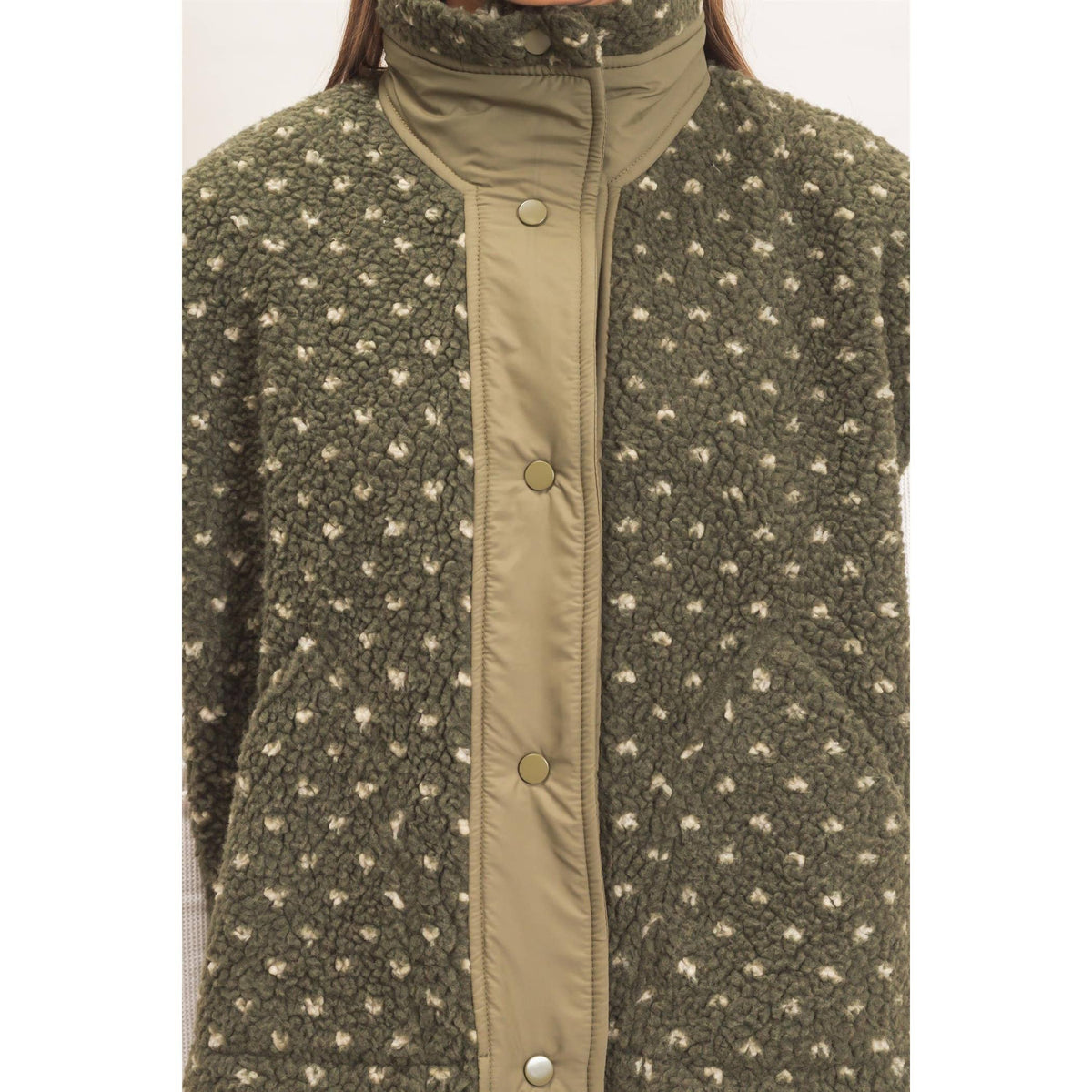 Lennie Polka Dot Sherpa Vest
