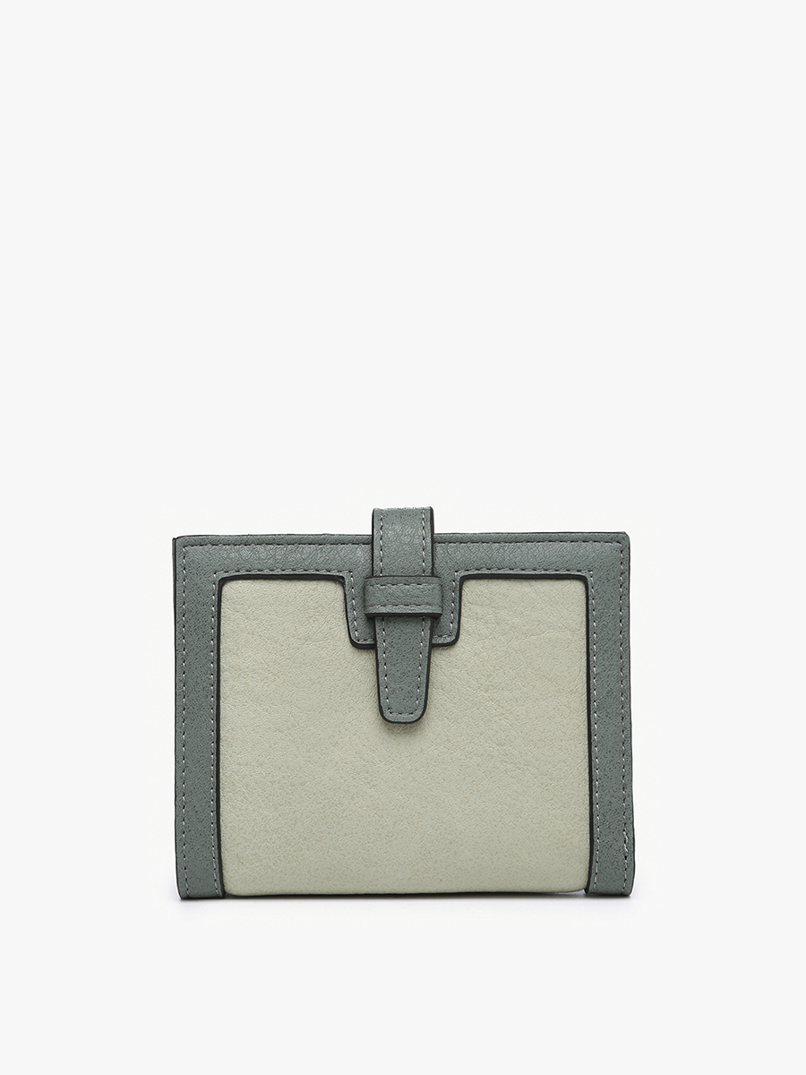Bessie Canvas Wallet w/ Slip Closure: Arrowhead-Black