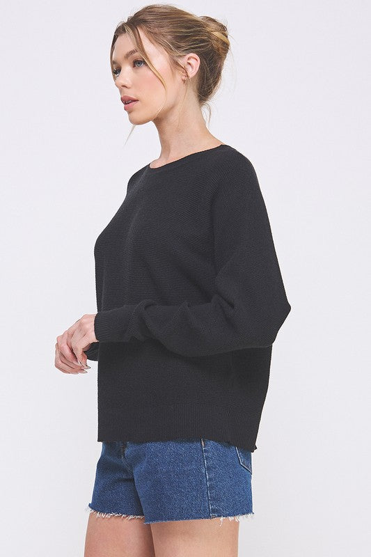 Soft Beginnings Black Sweater